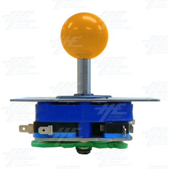 Yellow Ball Top Joystick for Arcade Machine (Zippy Styled) - Side View