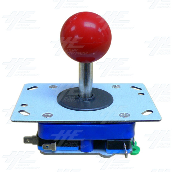 Red Ball Top Joystick for Arcade Machine (Zippy Styled) - Angle View