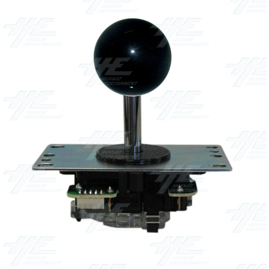 Sanwa Joystick (JLF-TP-8YT) with Black Ball Top - Side View