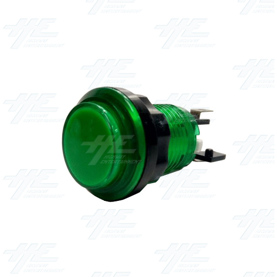 33mm Illuminated Push Button Set - Green - 33mm Illuminated Push Button - Green Angle View