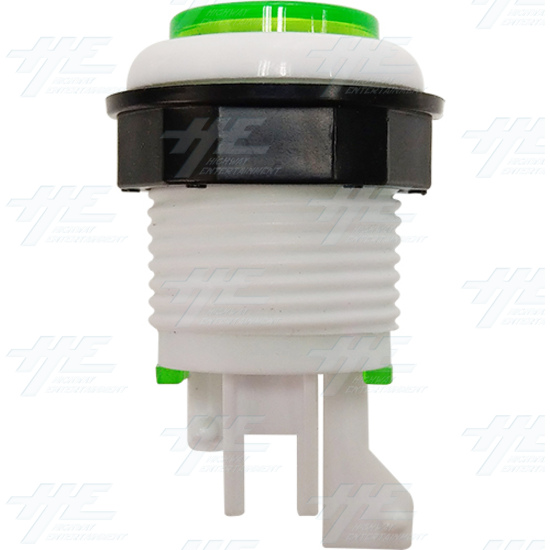 33mm White Rim Pushbutton Eco Series - Green - White Rim Pushbutton Eco Series - Green Side View