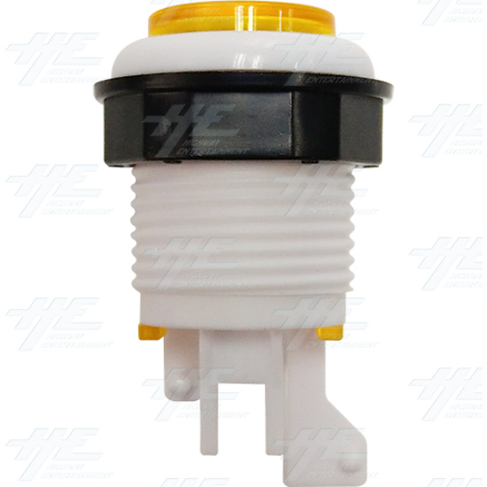 33mm White Rim Pushbutton Eco Series - Yellow - White Rim Pushbutton Eco Series - Yellow Side View