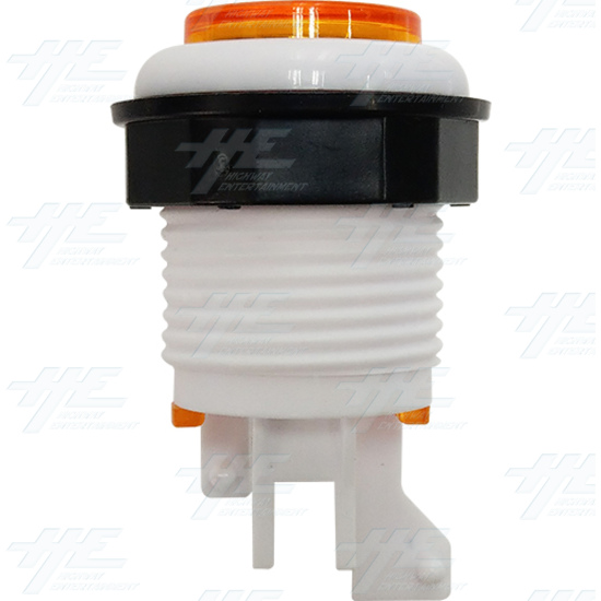 33mm White Rim Pushbutton Eco Series - Orange - White Rim Pushbutton Eco Series - Orange Side View