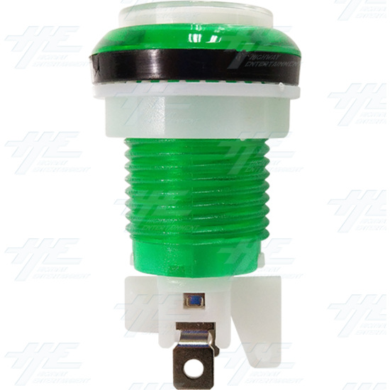 33mm Clear Top Illuminated Push Button Set - Green - Clear Top Illuminated Push Button - Green