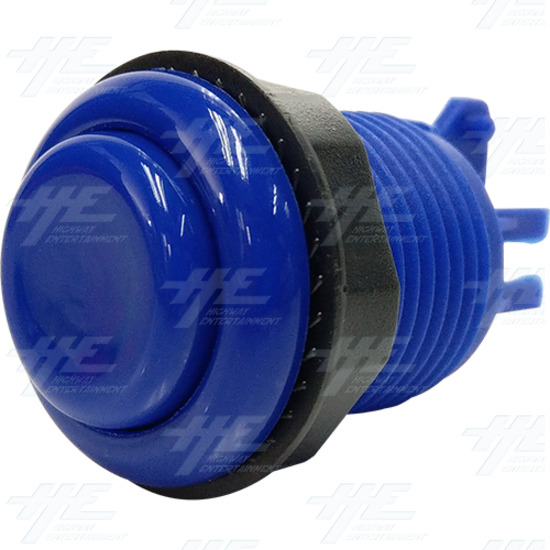 33mm Standard Arcade Pushbutton Concave Eco Series - Blue - Standard Arcade Pushbutton Eco Series - Blue