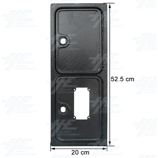 Double Door - Single Coin Mech Door - Dimensions