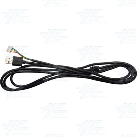 Single Player Arcade Kit for PC (DIY Type B) - Single Player American Style Joystick, Buttons and USB Encoder Kit - USB Cable