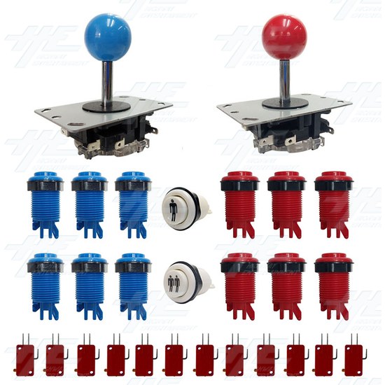 Two Player Arcade Kit for PC (DIY Type A) - Two Player Arcade Kit for PC (DIY Type A) - Full Kit