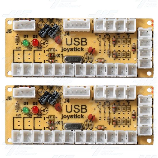 Two Player Arcade Kit for PC (DIY Type E) American Style - USB Encoder