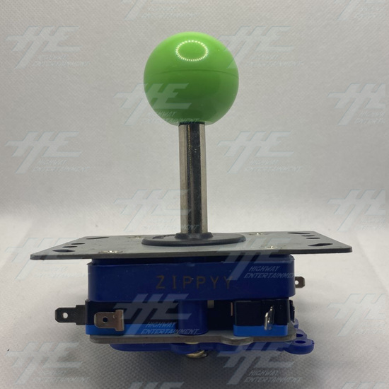 Universal Microswitch Joystick - Green (Long Shaft) - Front Joystick