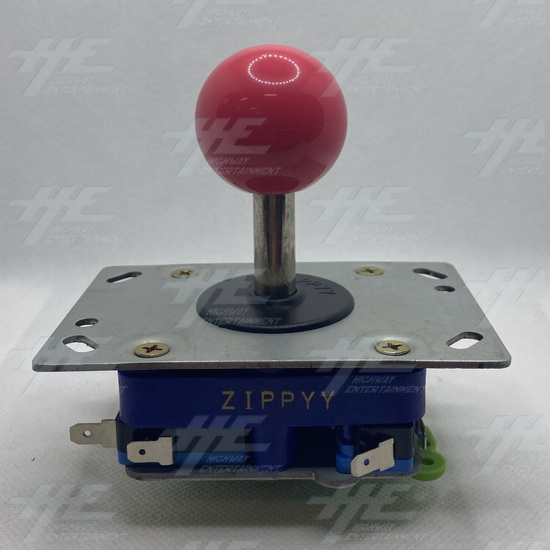 Universal Microswitch Joystick - Pink (Short Shaft) - Front Joystick 2