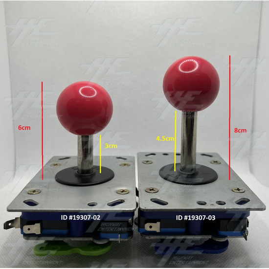 Universal Microswitch Joystick - Pink (Short Shaft) - Comparison