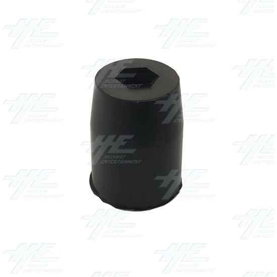 Black Plastic Support Foot for Slushie Stars Machine - Slushie-Machine-Support-Foot-Angle-View.png