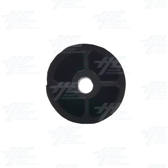 Black Plastic Support Foot for Slushie Stars Machine - Slushie-Machine-Support-Foot-Top-View.png