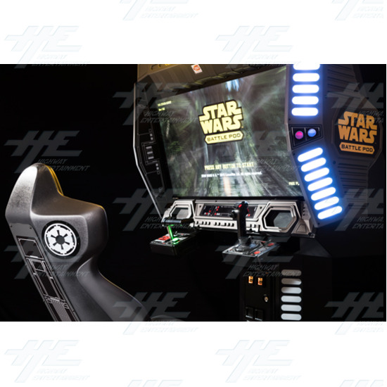 Star Wars Battle Pod Flat Screen Arcade Machine Set (2 Seats) - Seat and screen