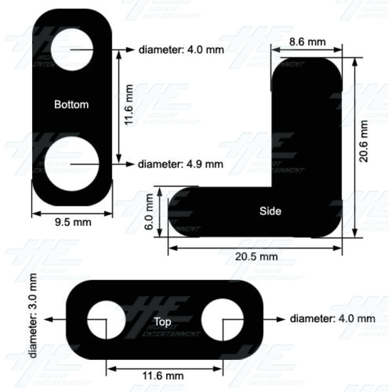 Plastic Feet for PCB Mounting - 