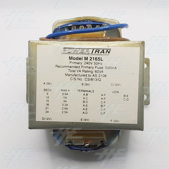 M2165L 240V 60VA Core Transformer - Power supply M2165L - Top View