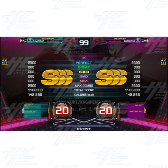 Pump It Up Phoenix Dance Arcade Machine - Pump It Up Phoenix 2023 Andamiro Screenshot