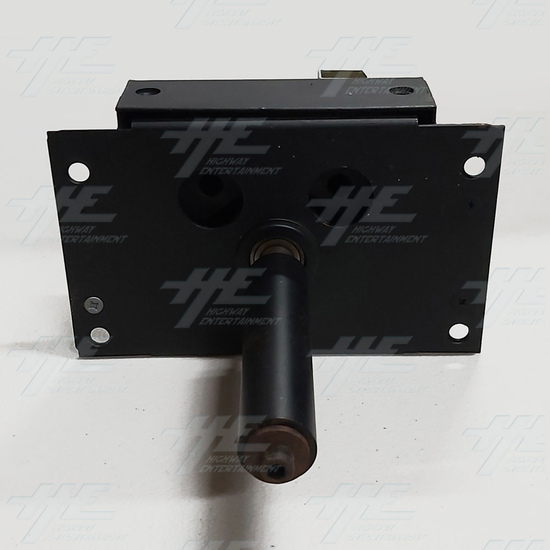 Black Steering Box with Shaft - Steering Assembly 2 - Front View