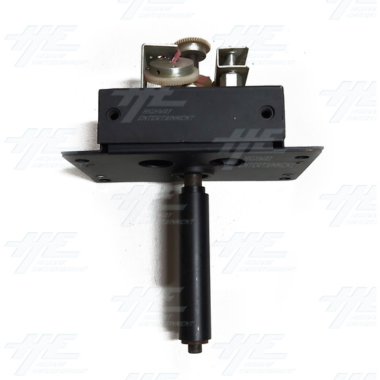 Black Steering Box with Shaft - Steering Assembly 2 - Top View