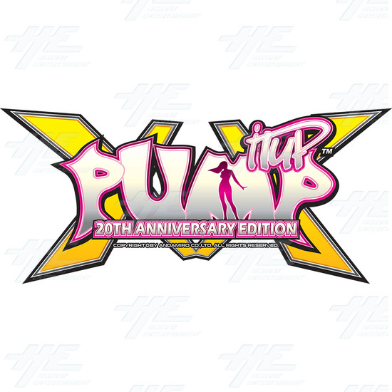 Pump It Up XX 20th Anniversary Edition LX Arcade Machine - Pump it Up XX Logo