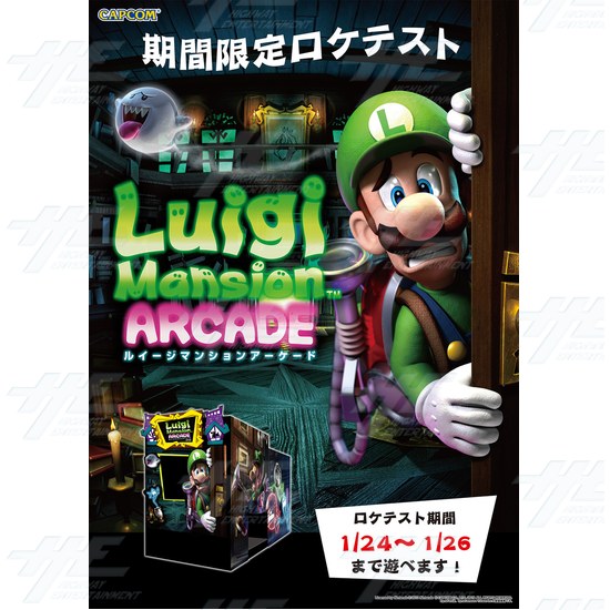 Luigi's Mansion Arcade Machine - Luigi Mansion Arcade Machine Flyer