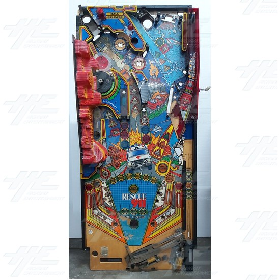 Rescue 911 Pinball Machine Playfield - Rescue 911 - Full Playfield View