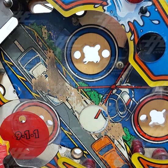 Rescue 911 Pinball Machine Playfield - Rescue 911 - Detail View