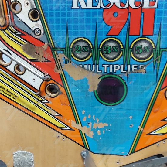 Rescue 911 Pinball Machine Playfield - Rescue 911 - Detail View