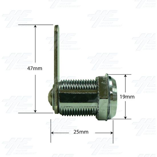 Arcade Machine Lock 25mm - 17986-dimensions