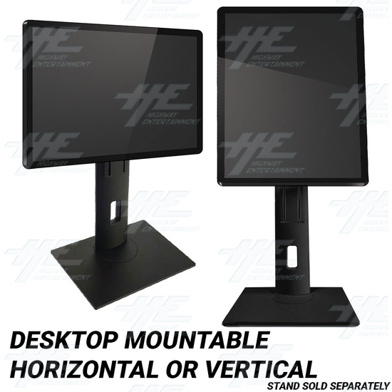 20.1 inch 4:3 Slimline Arcade LCD Monitor - 15khz 25khz 31khz up to 1600x1200 - VESA Mountable and 360° rotational