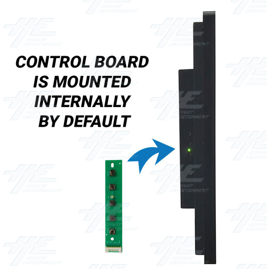 20.1 inch 4:3 Slimline Arcade LCD Monitor - 15khz 25khz 31khz up to 1600x1200 - Internal Control Board Mounting