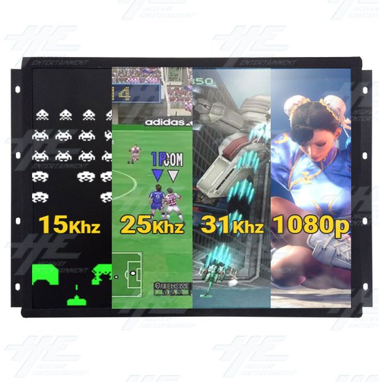 20.1 inch 4:3 Ratio Arcade LCD Monitor 15khz 25khz 31khz up to 1600x1200 - 20.1" 4:3 LCD Arcade VESA Monitor - Supported Frequencies