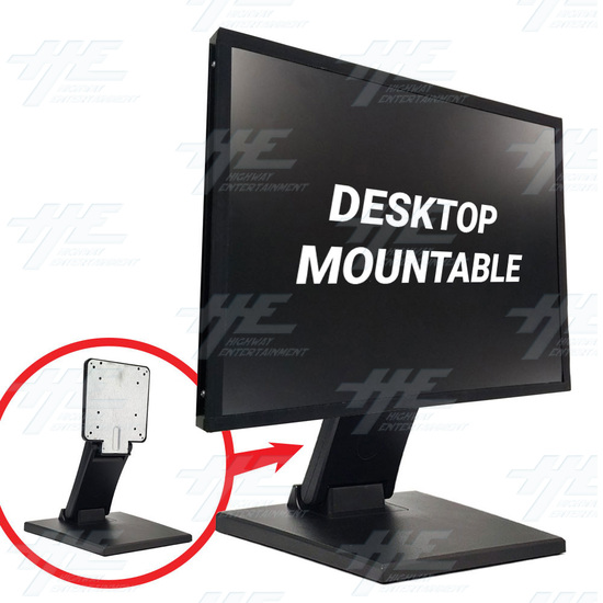 20.1 inch 4:3 Ratio Arcade LCD Monitor 15khz 25khz 31khz up to 1600x1200 - 20.1" 4:3 LCD Arcade VESA Monitor - Desktop Mountable