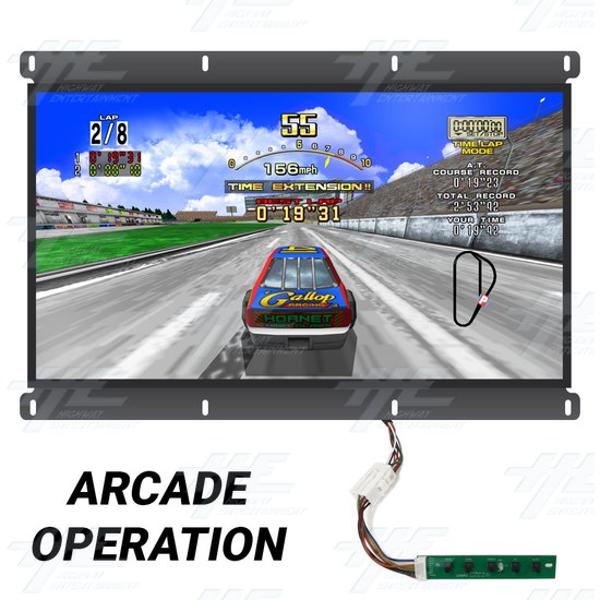 32 inch Arcooda LCD Arcade Monitor 15khz 25khz 31khz to 1080P - 32 inch Arcooda LCD Arcade Monitor - Arcade Machine Compatible