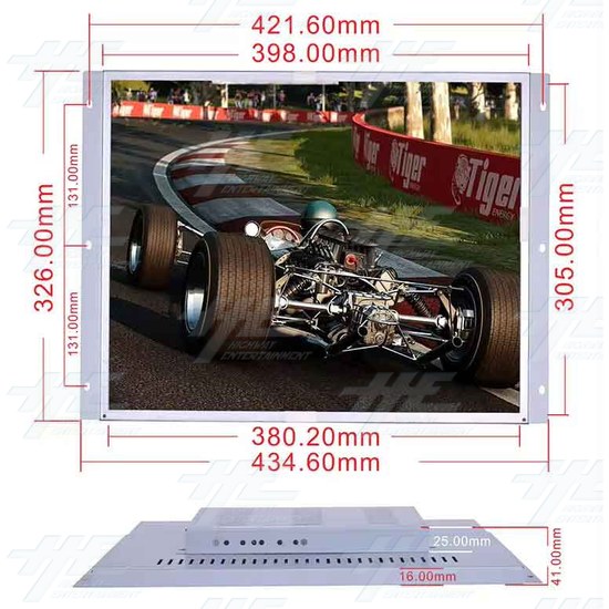 19 Inch LCD Arcade Monitor suitable for Cocktail and Arcade Machines - 19 Inch arcade cocktail monitor