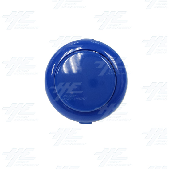 Sanwa Push Button OBSF-24 Dark Blue - Sanwa Push Button OBSF-24 Dark Blue - Front View