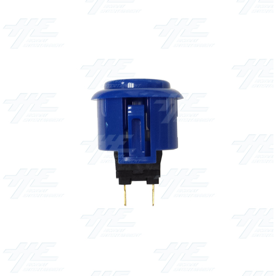 Sanwa Push Button OBSF-24 Dark Blue - Sanwa Push Button OBSF-24 Dark Blue - Side View