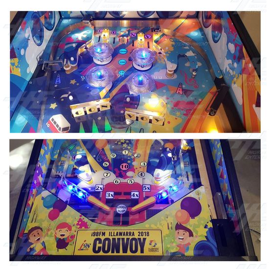 Build Your Own Custom Pinball Machine - i98FM illawarra CONVOY Playfield Details