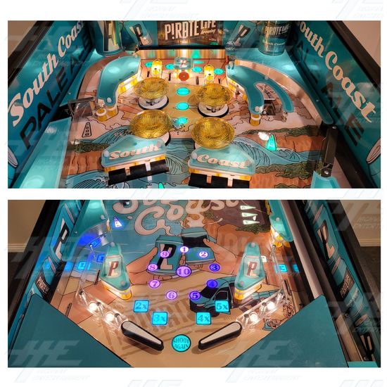 Build Your Own Custom Pinball Machine - Pirate Life - South Coast PALE ALE Playfield
