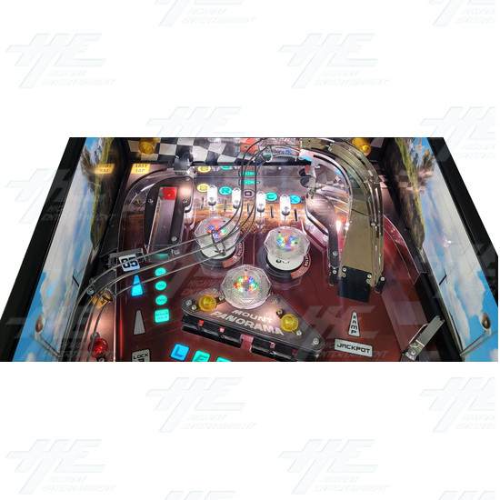 Peter Brock King of the Mountain Pinball Machine - Peter Brock King Of The Mountain Pinball Machine Playfield