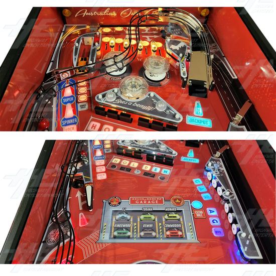 Holden Heratige Pinball - Holden Heratige Pniball playfield mid/back