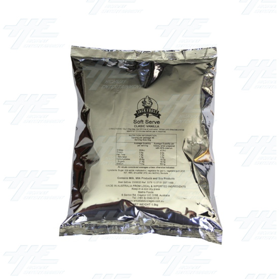 Jack Frost Classic Vanilla Soft Serve Ice Cream Mix (suitable for use Sweet Swirls Soft Serve Machine) - Jack Frost Classic Vanilla Soft Serve Ice Cream Mix 
