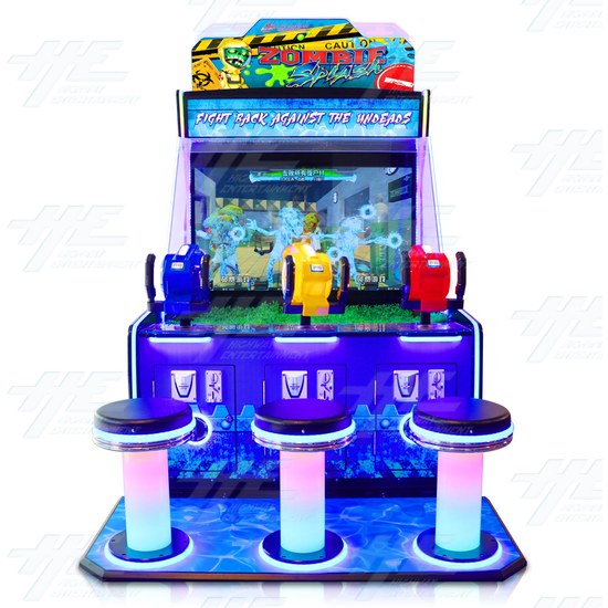 Zombie Splash DX 3 Player Shooting Game - Zombie Splash DX 3P Cabinet - 02