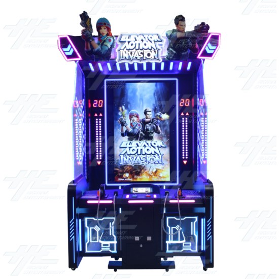 Elevator Action Invasion SD - 2 Player Gun Shooter Arcade Machine - Elevator Action Invasion - Front View