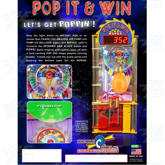 Pop It & Win Arcade Machine - Pop It & Win Arcade Machine Brochure