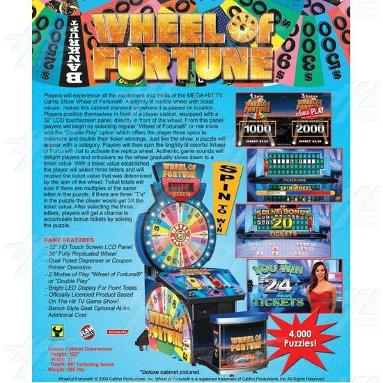 Wheel of Fortune Deluxe Redemption Machine  - WOF-brochure.JPG