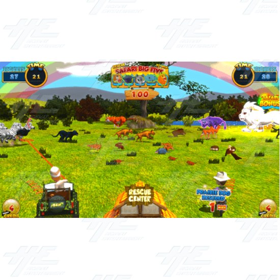 Safari Ranger 4 Player Arcade Machine - Safari Ranger DLX Screenshot 1