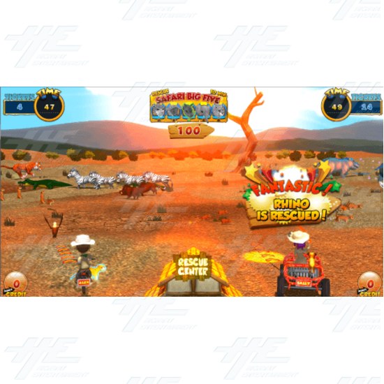 Safari Ranger 4 Player Arcade Machine - Safari Ranger DLX Screenshot 3