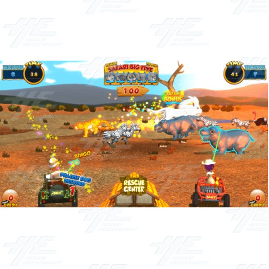 Safari Ranger 4 Player Arcade Machine - Safari Ranger DLX Screenshot 4